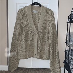Tan Urban Outfitters Cardigan- Small